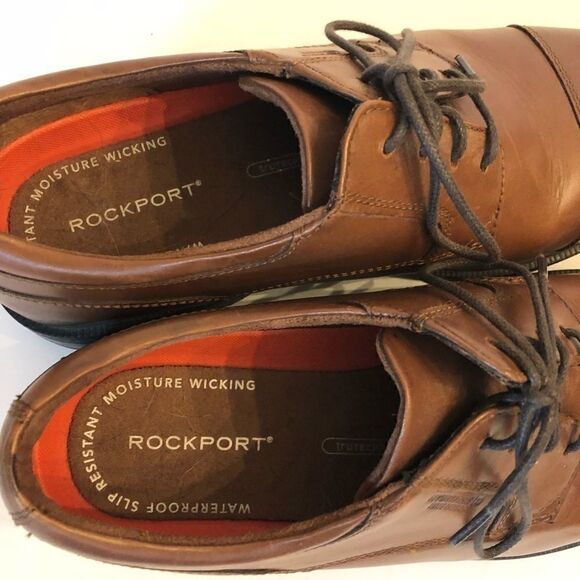 Rockport Essential Detail II cap toe shoe Brown 8 - Picture 9 of 11